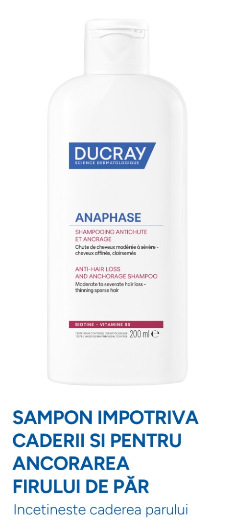 DUCRAY Anaphase Sampon Impotriva caderii si pentru ancorarea firului de par