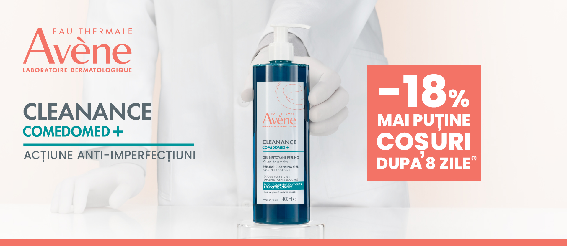 Cleanance Comedomed Gel de curățare exfoliant, 400ml