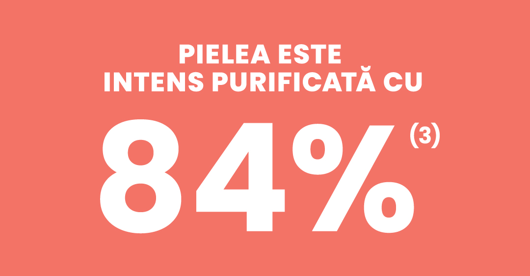Pielea este intens purificata: