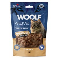 Recompense cu prepelita pentru pisici WildCat Quail Twisties, 50 g, Woolf