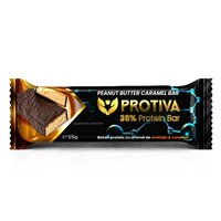 Baton proteic cu aroma de arahide si caramel, 55 g, Protiva