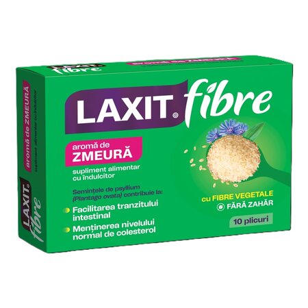 Laxit Fibre cu aroma de zmeura, 10 plicuri, Fiterman Pharma