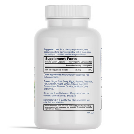 Fier bisglicinat Perfect Iron Nature's Lab, 180 capsule, GNC 744949