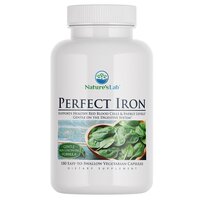 Fier bisglicinat Perfect Iron Nature's Lab, 180 capsule, GNC