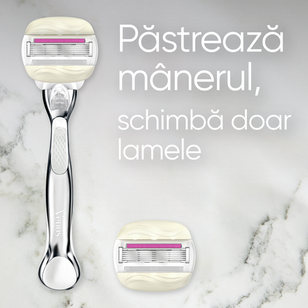 Rezerve pentru aparatul de ras pentru femei Venus Pro ComfortGlide Sugarberry, 3 bucati, Gillette 745079