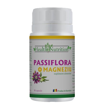 Passiflora si Magneziu, 90 capsule, Health Nutrition