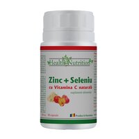 Zinc Seleniu si Vitamina C, 90 capsule, Health Nutrition
