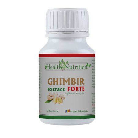 Ghimbir Extract Forte, 120 capsule, Health Nutrition
