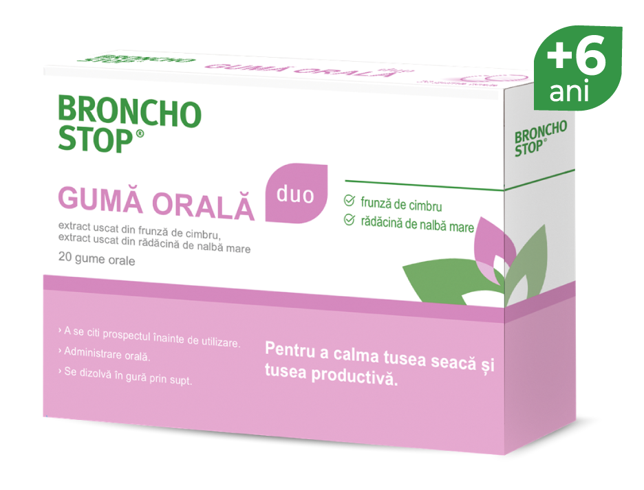 Bronchostop Duo Guma Orala