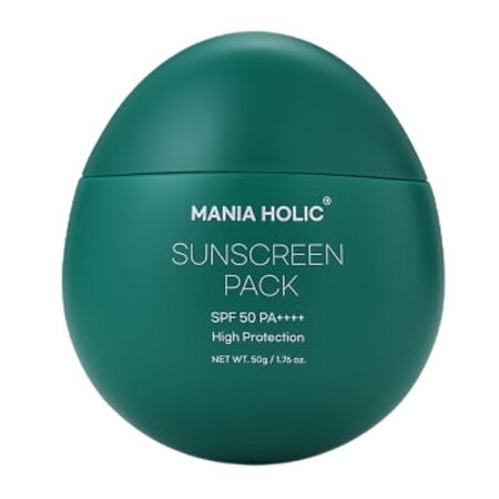 Crema protectie solara SPF50+ PA++++, Sunscreen Pack, 50 g, Mania Holic