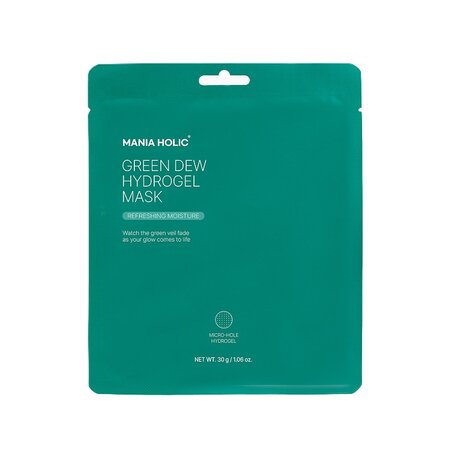 Masca hidrogel pentru hidratare si luminozitate, Green Dew, 30 g, Mania Holic