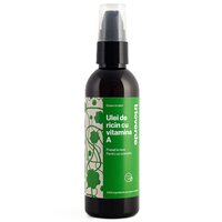 Ulei de ricin cu vitamina A presat la rece, 100 ml, Trio Verde