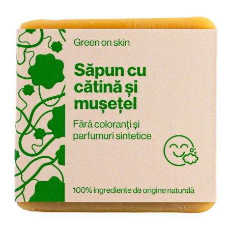 Sapun natural cu catina si musetel, 110 g, Trio Verde