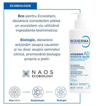 Balsam anti-mancarime pentru fata si corp Atoderm AD Intensive, 400 ml, Bioderma 745566