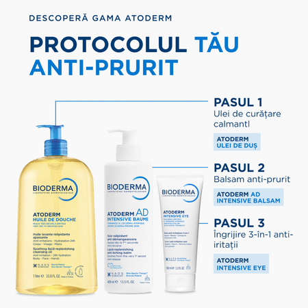 Balsam anti-mancarime pentru fata si corp Atoderm AD Intensive, 400 ml, Bioderma 745569