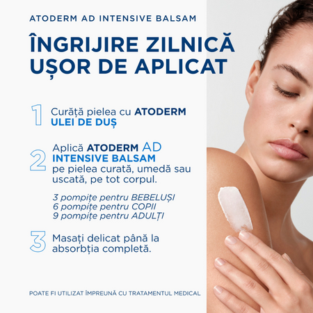 Balsam anti-mancarime pentru fata si corp Atoderm AD Intensive, 400 ml, Bioderma 745568