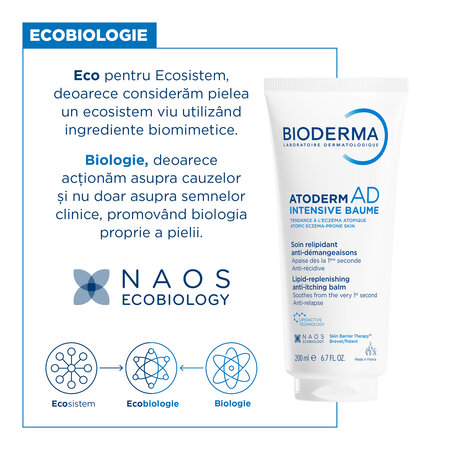 Balsam anti-mancarime pentru fata si corp Atoderm AD Intensive, 200 ml, Bioderma 745580
