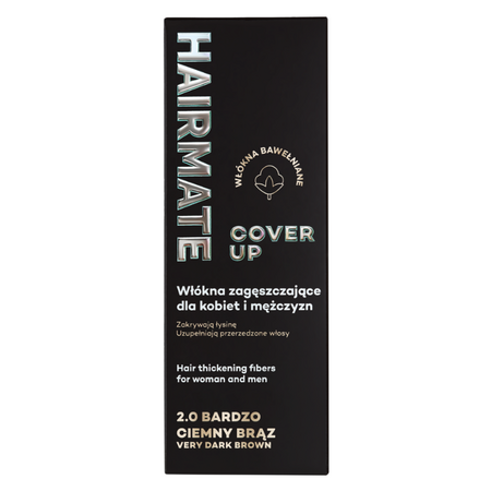 Fibre de bumbac pentru par cu aspect mai des 2.0 Saten foarte inchis Cover Up, 22 g, Hairmate