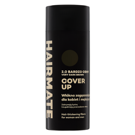 Fibre de bumbac pentru par cu aspect mai des 2.0 Saten foarte inchis Cover Up, 22 g, Hairmate 745590