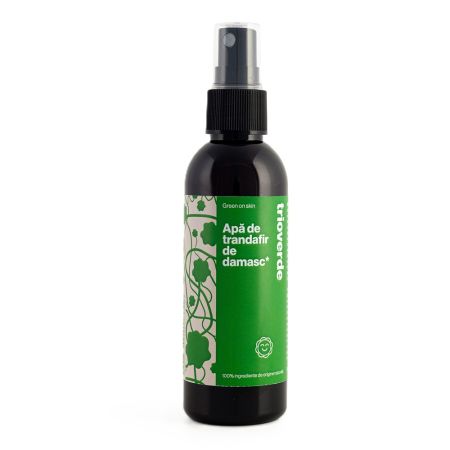 Apa de Trandafir de Damasc Bio spray, 100 ml, Trio Verde