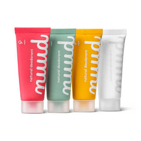 Set deodorant natural tip crema, fara saruri de aluminiu, Family Pack, 4 x 20 ml, Nuud 745640