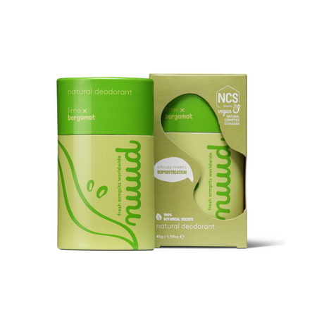 Deodorant natural stick cu lime si bergamota, fara saruri de aluminiu, 45g, Nuud 745694
