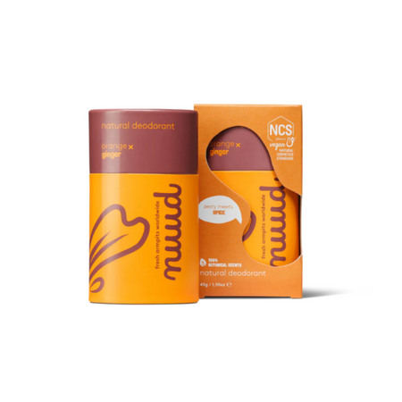 Deodorant natural stick cu portocala si ghimbir, fara saruri de aluminiu, 45g, Nuud 745709