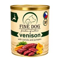 Hrana umeda cu vanat, morcovi si dovlecei pentru caini Freedom Of Nature, 800 g, Fine Dog