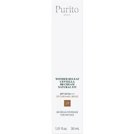 Crema BB cu SPF30 PA+++,  29 Caramel Beige, Wonder Releaf Centella Natural Fit, 30 ml, Purito 745844