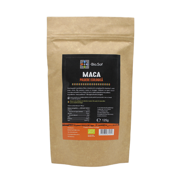 Pulbere de Maca Eco, 125 g, BioSof