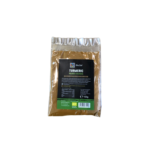 Pulbere Turmeric Bio, 100 g, BioSof