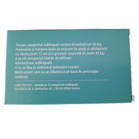 Oriens, 50 mg, 10 comprimate sublinguale, Galenica 746186