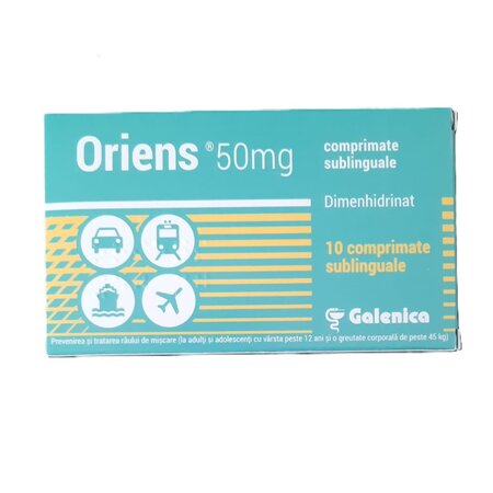 Oriens, 50 mg, 10 comprimate sublinguale, Galenica