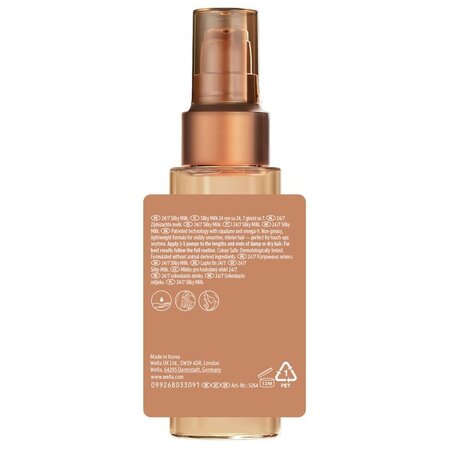 Lapte de par leave-in cu protectie termica Ultimate Smooth Silky Milk, 30 ml, Wella Professionals 746214