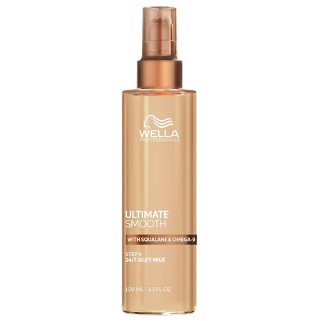Lapte de par leave-in cu protectie termica Ultimate Smooth Silky Milk, 100 ml, Wella Professionals