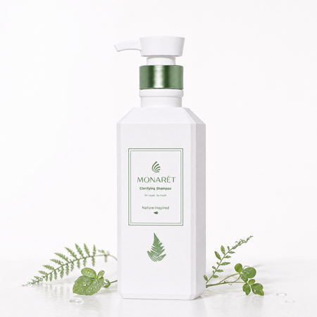 Sampon purifiant pentru scalp cu tendinta de ingrasare, 380 ml, Monaret 746280
