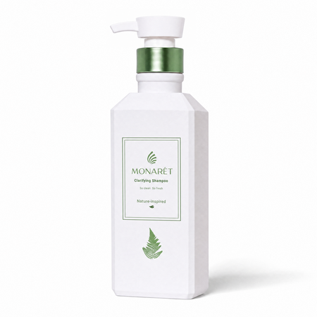 Sampon purifiant pentru scalp cu tendinta de ingrasare, 380 ml, Monaret