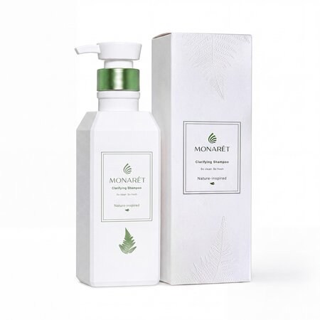Sampon purifiant pentru scalp cu tendinta de ingrasare, 380 ml, Monaret 746277