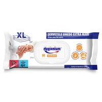 Servetele umede extra mari XL Senior, 80 bucati, Hygienium