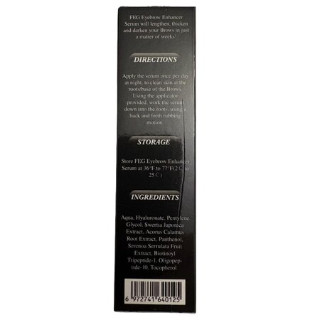 Ser activator pentru cresterea sprancenelor Eyebrow Enhancer, 3 ml, FEG 746449