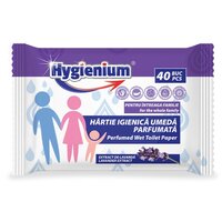 Hartie igienica umeda parfumata cu extract de lavanda, 40 bucati, Hygienium