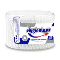 Betisoare de urechi din bumbac, 200 bucati, Hygienium