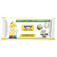 Lavete umede universale cu bicarbonat, otet si ulei esential de lamaie, 100 bucati, Hygienium