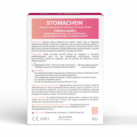 Pachet Stomachon Biotina 30 capsule + Stomachon 30 capsule, Naturpharma 746737