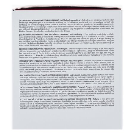 Dischete exfoliante cu acid succinic si panthenol, 70 bucati, Medicube 747188