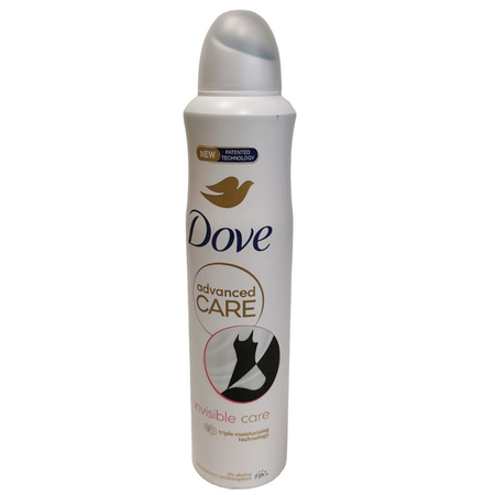 Antiperspirant spray Advanced Care Invisible, 250 ml, Dove