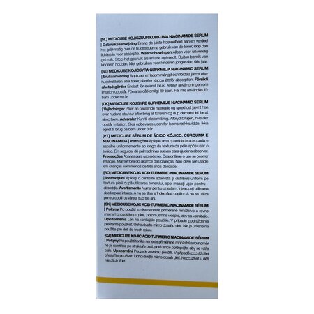 Ser de fata iluminator cu acid kojic, turmeric si niacinamide, 30 ml, Medicube 747202