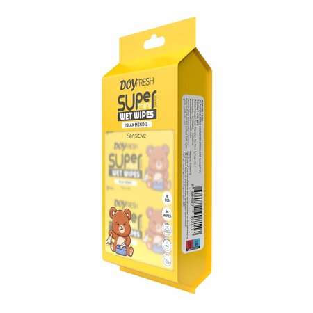 Servetele umede 8in1 Super Mini Yellow, 64 bucati, Doyfresh 747204