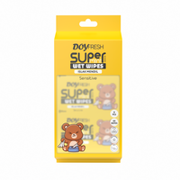 Servetele umede 8in1 Super Mini Yellow, 64 bucati, Doyfresh