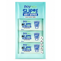 Servetele umede 8in1 Super Mini Hartie Igienica Umeda, 64 bucati, Doyfresh